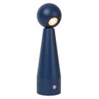 Lampe de table rechargeable moderne bleue, Ipsos, 3W, dim to warm LED, avec variateur tactile