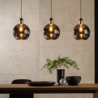 Suspension moderne grise, Julius