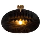 Lampe plafond en papier noire, Armoni