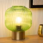 Lampe de table rétro dorée, Maloto, avec interrupteur