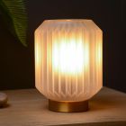 Lampe de table classique dorée, Sueno, avec interrupteur