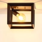 Lampe plafond rétro grise, Thor