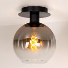 Lampe plafond rétro grise, Marius