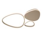 Lampe plafond moderne taupe, Samling, 30W, white switch LED