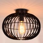 Lampe plafond moderne noire, Reda