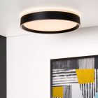 Lampe plafond moderne noire, Nuria, 24W, 2700K LED