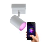 Plafonnier connecté blanc moderne, Elena, 4,5W, RGBW