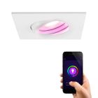 Spot encastré connecté blanc moderne, Jill, IP65, 4,5W, RGBW