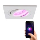 Spot encastré connecté blanc en aluminium, Scott, 4,5W, RGBW