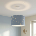 Suspension pour enfants bleue en tissu, Stars