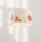 Suspension pour enfants blanche en tissu, Forest life