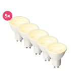 Lampe LED GU10 blanc dimmable Antonie, 5w, blanc chaud
