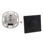 Gradateur LED, 0,5 - 200W, avec cadre et plaque centrale anthracite