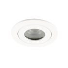 Spot encastré salle de bain blanc en aluminium, Dorx, IP44