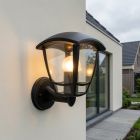 Luminaire extérieur classique noir, Sven, IP44
