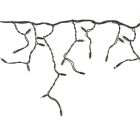 8m connectable glacon cordon noir ip67 50 cm de hauteur blanc chaud