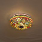 Lampe plafond orientale multicolore mosaïque, Mimoun
