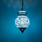 Suspension orientale bleue mosaïque, Nisrin
