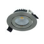 Downlight argenté en aluminium, Wimke, 5W, 2700K LED, IP44