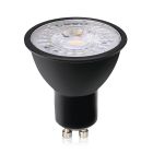 Ampoule LED GU10 gradable Antonie, noir, 7W, 4000K