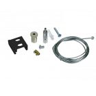 Kit de suspension pour éclairage sur rail triphasé, 3 mètres, noir, Pro