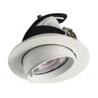 Downlight blanc en aluminium, Anjuli, 33W, white switch LED