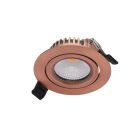Downlight cuivre en aluminium, Wimke, 5W, dim to warm LED, IP44