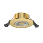 Downlight en aluminium laiton, Hobie, 6W, white switch LED, IP65