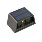 Applique solaire extérieur en plastique noire, Shira, 3W, 2700K LED, IP65