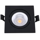 Downlight en aluminium noir, Loura, 6W, white switch LED, IP65