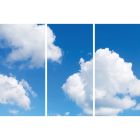 Impression photo de nuages - lot de 3 plaques acryliques avec impression, pour panneaux LED 120x60 cm