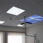 Impression photo de nuages - lot de 4 plaques acryliques avec impression, pour panneaux LED 60x60 cm