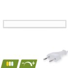 Panneau LED 15x120 - 30W - blanc - interrupteur - UGR<19 - dimmable - rétroéclairé