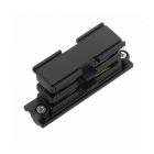 Connecteur interne en forme de I pour éclairage sur rail triphasé, noir, Pro