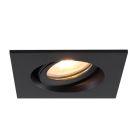 Spot encastré salle de bain noir en aluminium, Jorin, IP65