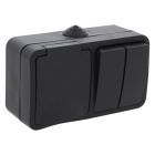 Prise et interrupteur combinés Q-Link, série anti-éclaboussures Terre de protection