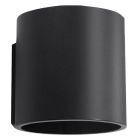 Applique up and down en aluminium noire, Amely