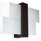 Applique murale en verre marronne, Fouzia