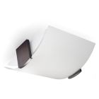 Plafonnier en verre marron, Marinus