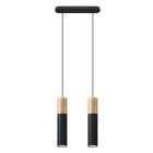 Suspension en aluminium marronne, Francesca