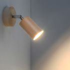 Spot mural en bois marron, Fredrik