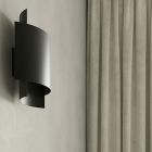 Applique up and down en aluminium noire, Julissa