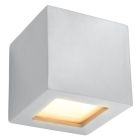 Applique up and down en verre grise, Caitlin