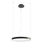 Suspension en aluminium noire, Ringo, 30W, 3000K LED