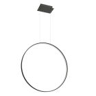 Suspension en aluminium noire, Ringo, 50W, 3000K LED