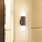 Luminaire extérieur moderne couleur rouille, Fjelso, IP44