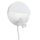 Applique murale design blanche, Solo, 6W, 3000K LED, avec interrupteur