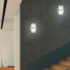 Applique up and down moderne grise, Leontien, 4,3W, 3000K LED, avec interrupteur