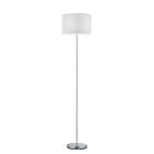 Lampadaire en métal nickel, Ledbury, avec interrupteur