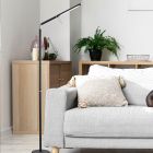 Lampadaire moderne noir, Rebel, 6W, 3000K LED, avec variateur tactile